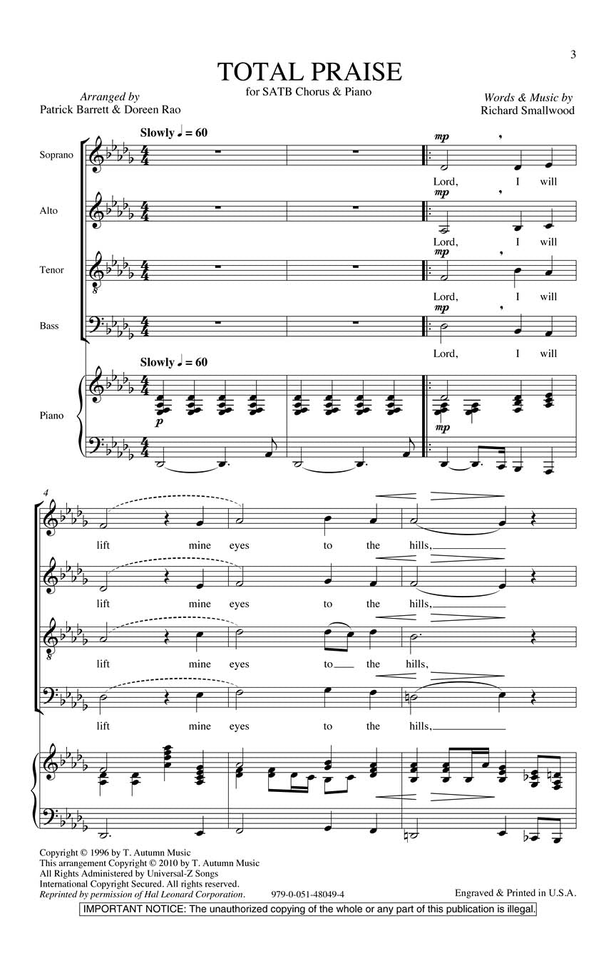 Total Praise - sample page 1