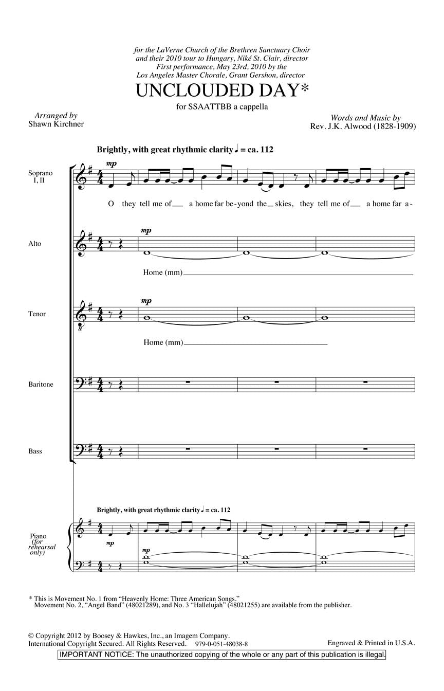 Unclouded Day - sample page 1