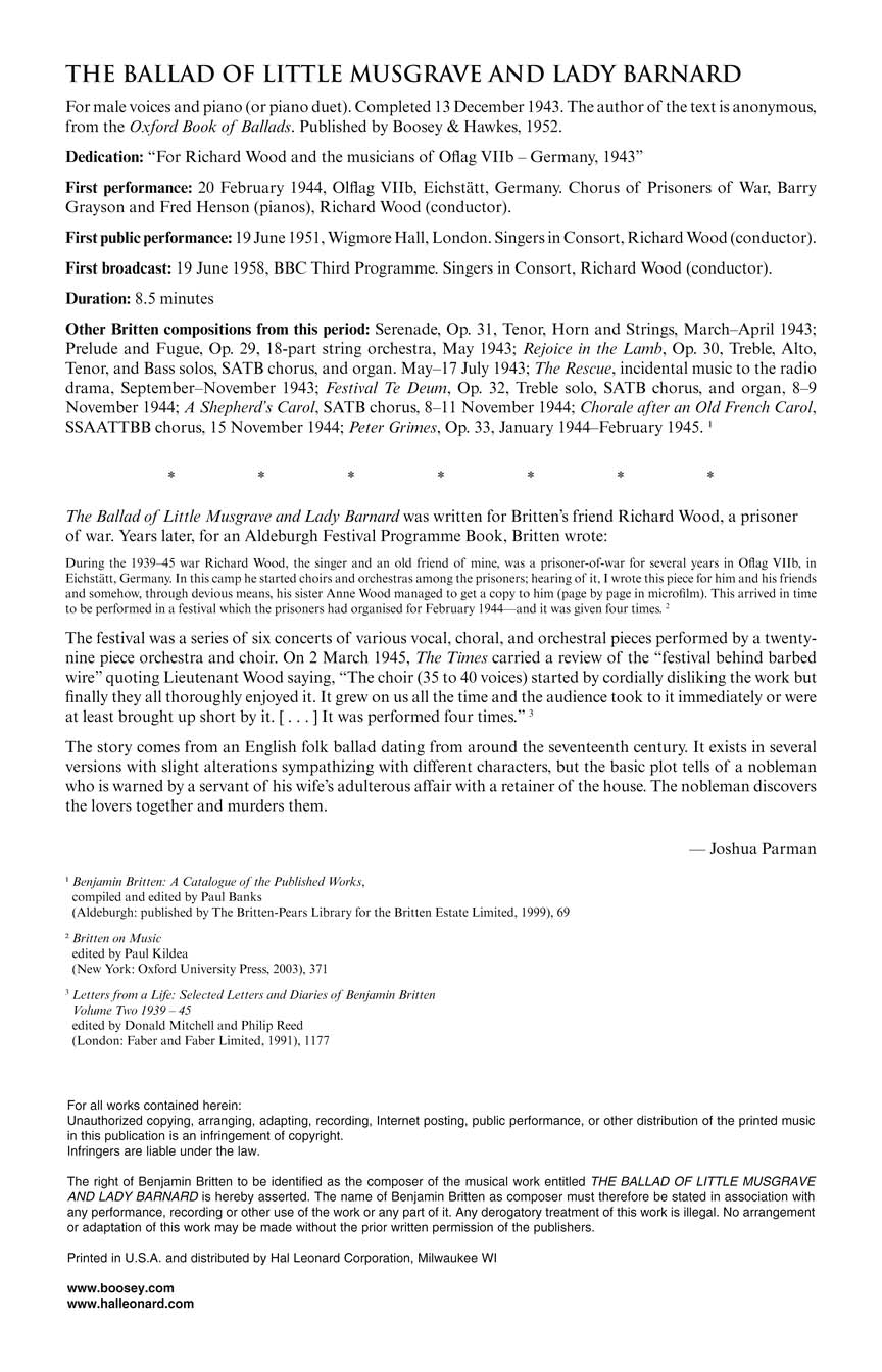 The Ballad of Little Musgrave and Lady Barnard - sample page 2