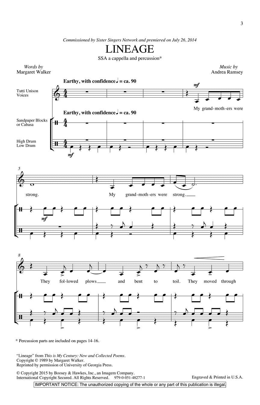 Lineage - sample page 1