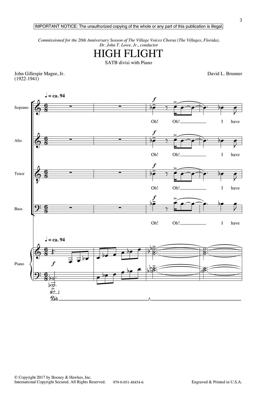 High Flight - sample page 1