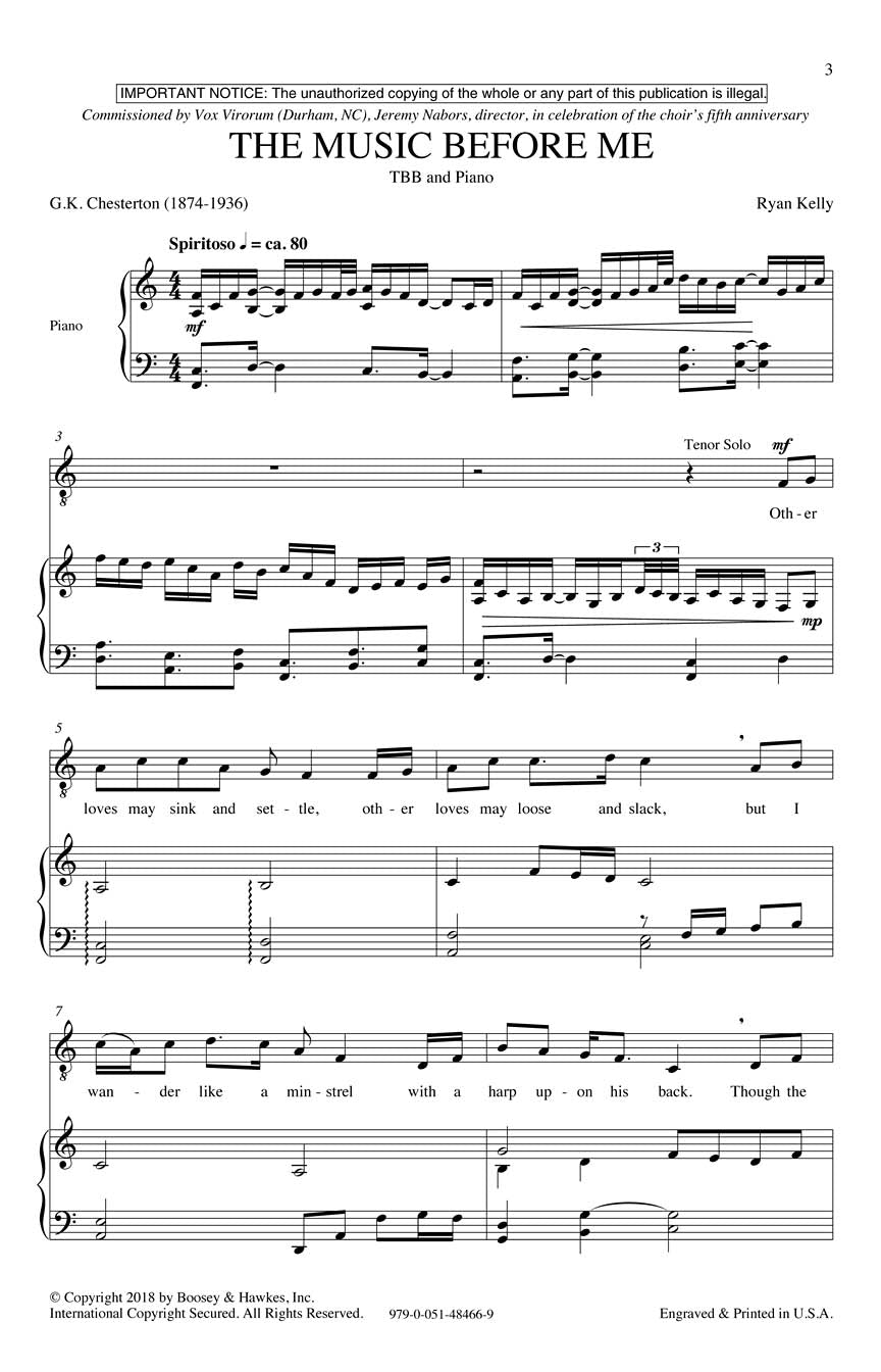 The Music Before Me - sample page 1