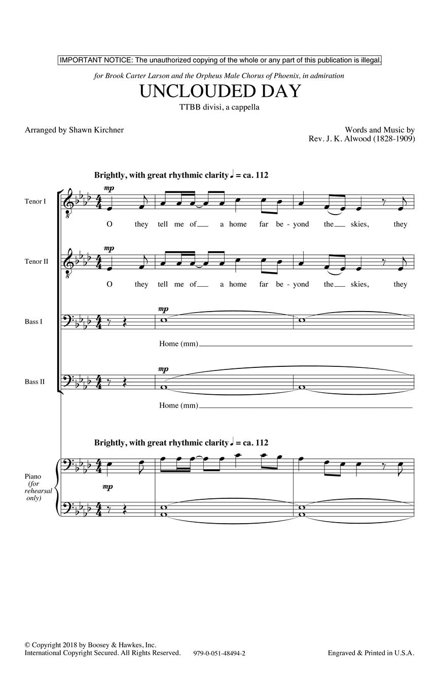 Unclouded Day - sample page 1