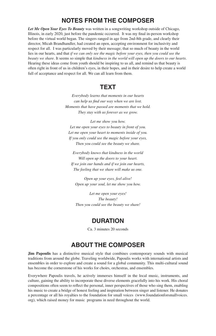 Let Me Open Your Eyes to Beauty - sample page 2