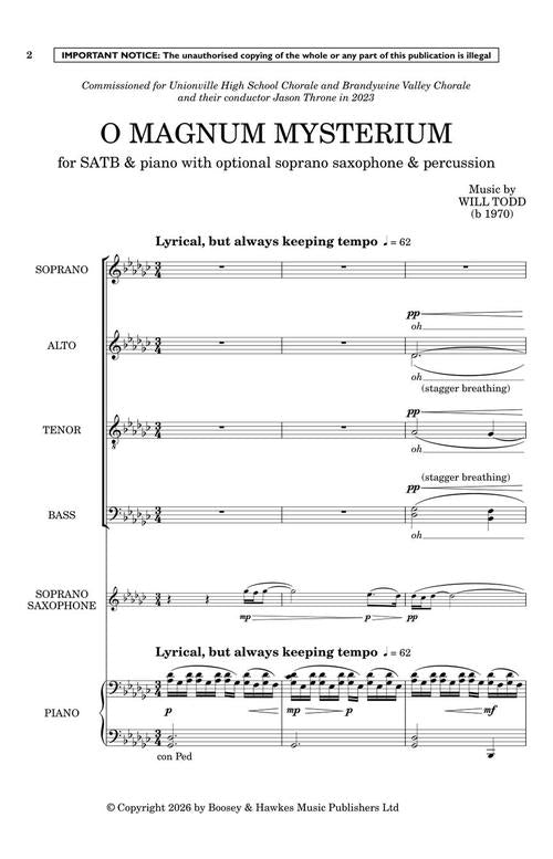 O Magnum Mysterium - sample page 4
