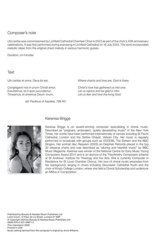 Ubi Caritas - sample page 2