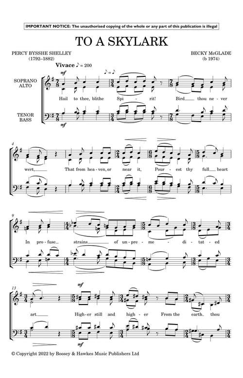 To a Skylark - sample page 3