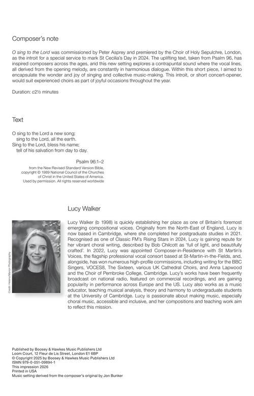 O Sing To The Lord - sample page 2
