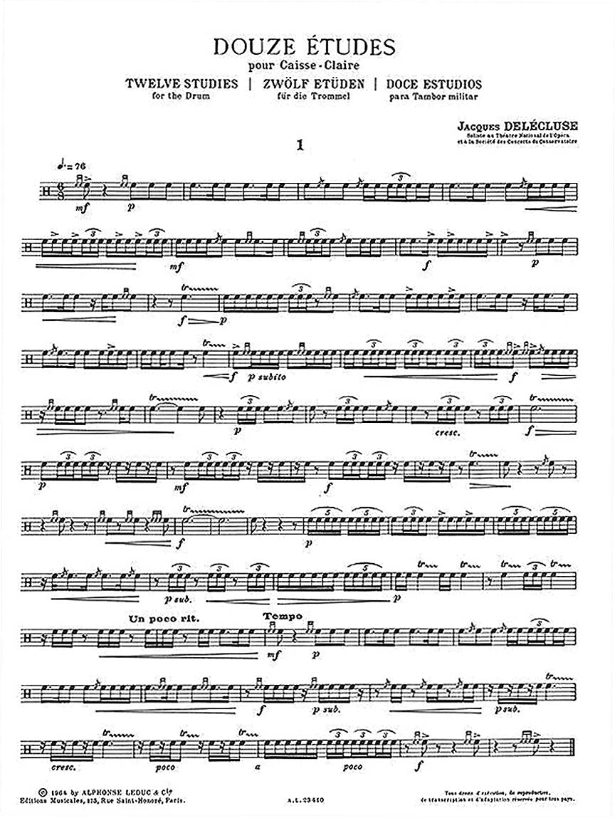 Douze Etudes Pour Caisse-Claire - sample page 2