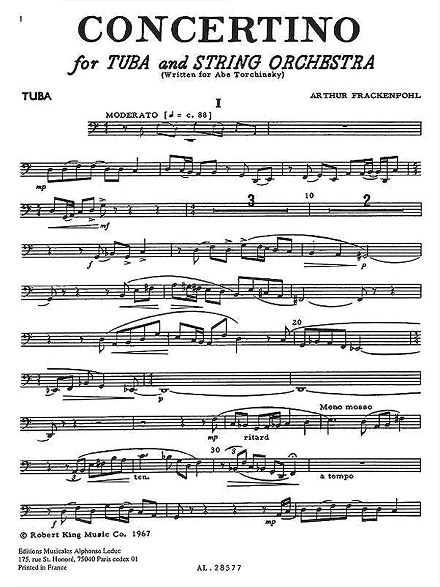 Concertino for Tuba - sample page 2