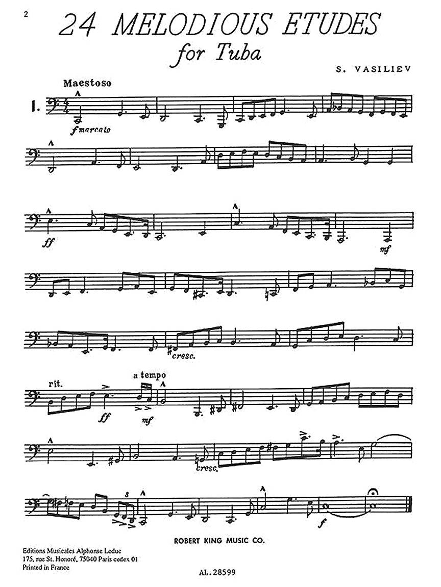 24 Melodious Etudes (tuba) - sample page 2