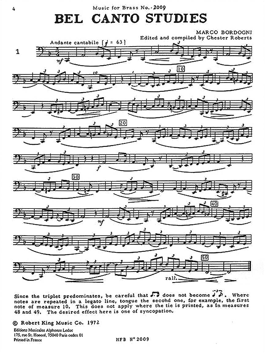 43 Bel Canto Studies ( Tuba/bass Trombone ) - sample page 2