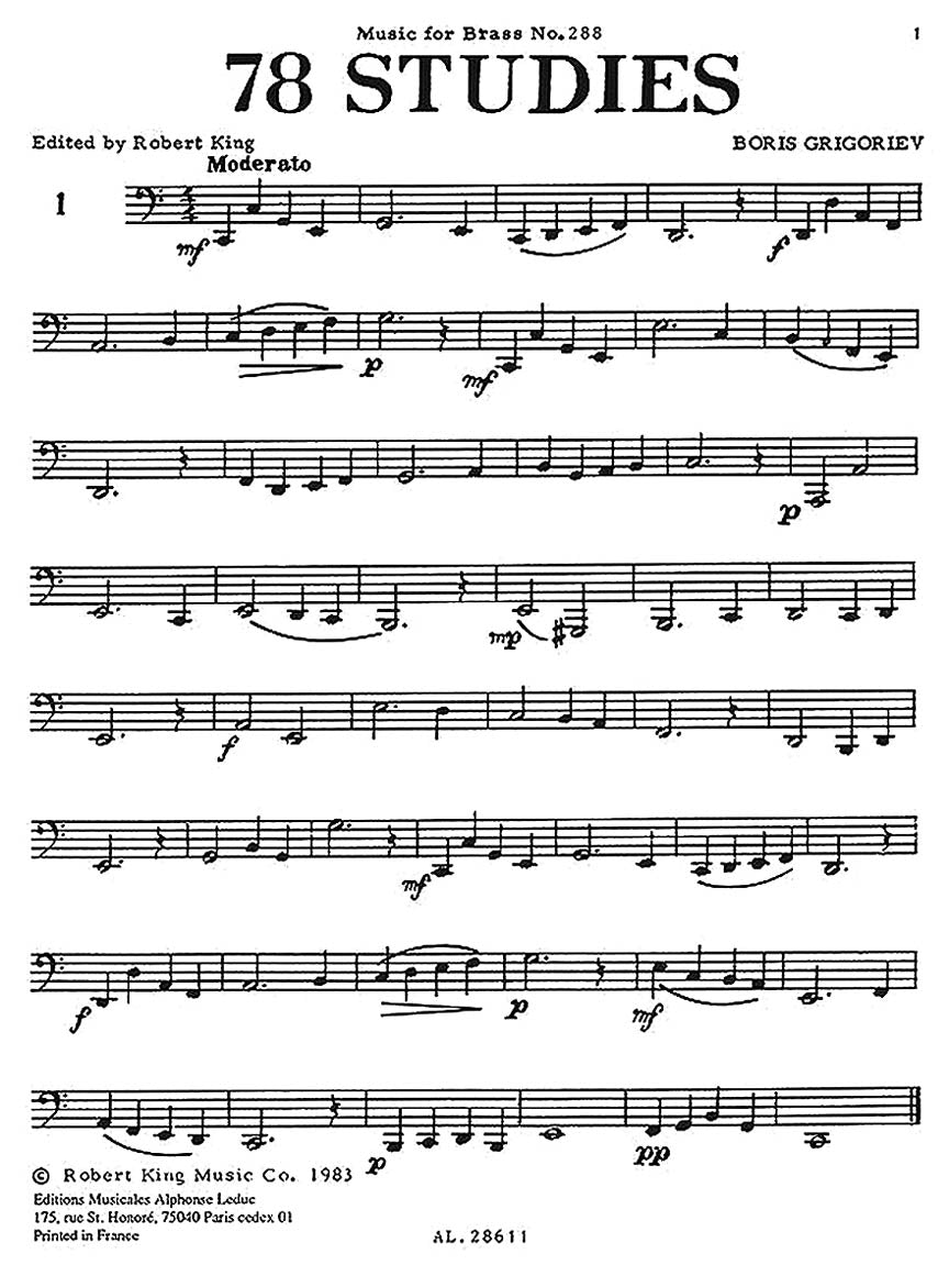78 Studies for Tuba - sample page 2