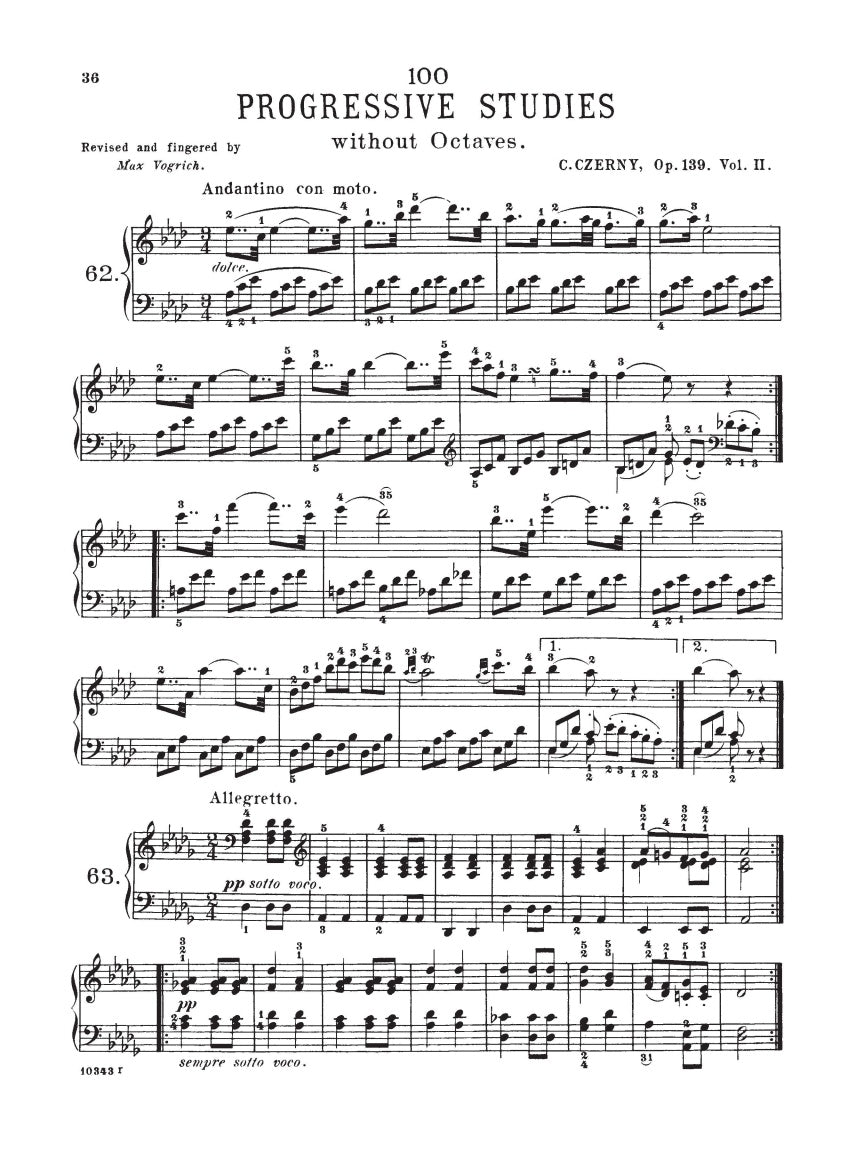 100 Progressive Studies without Octaves, Op. 139 - sample page 4
