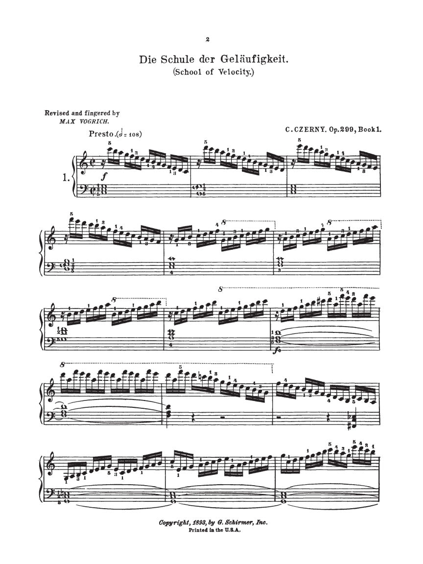 School of Velocity, Op. 299 (Complete) - sample page 3