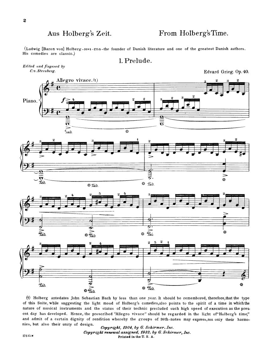 “From Holberg's Time” (Suite in Antique Style), Op. 40 - sample page 3