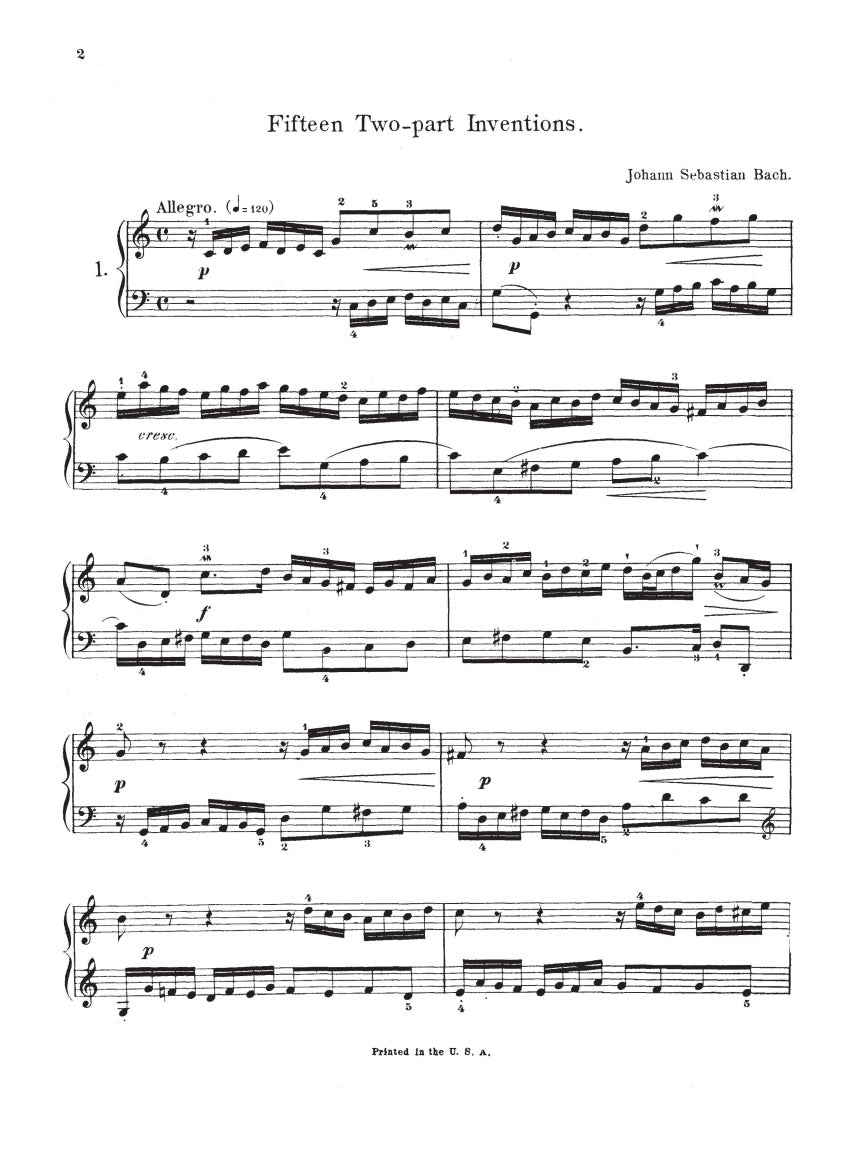 15 Two- and Three-Part Inventions - sample page 3