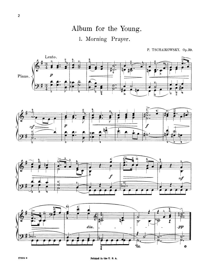 Album for the Young (24 Easy Pieces), Op. 39 - sample page 2