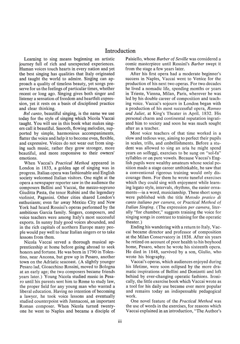 Practical Method of Italian Singing - sample page 2