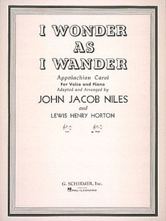 Product Cover for I Wonder as I Wander