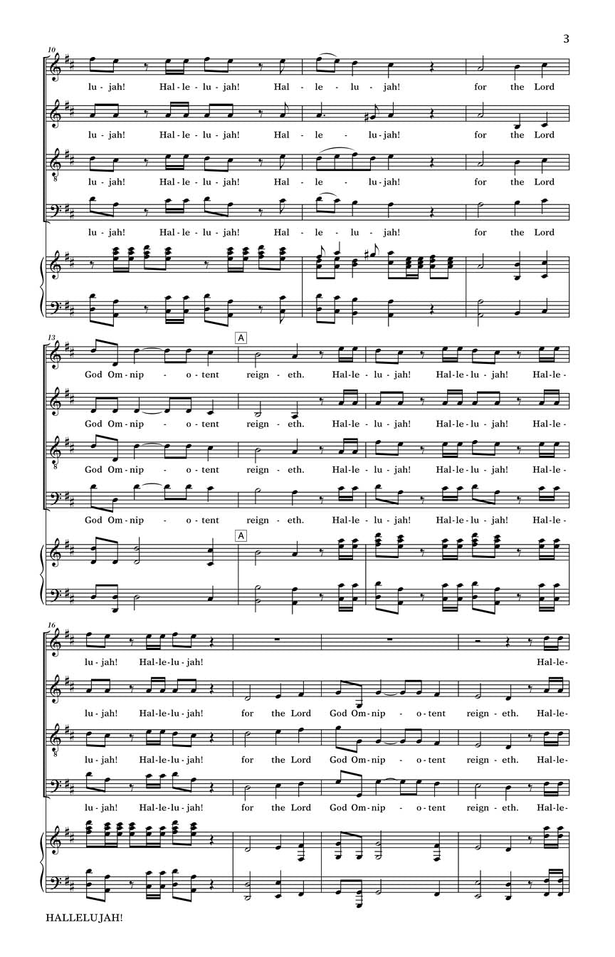 Hallelujah Chorus (from <i>The Messiah</i>) - sample page 2