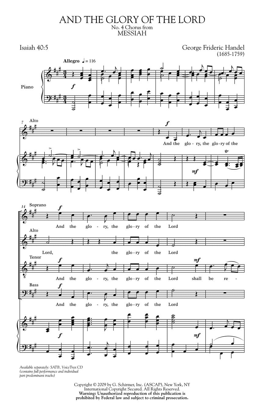 And the Glory of the Lord - sample page 1