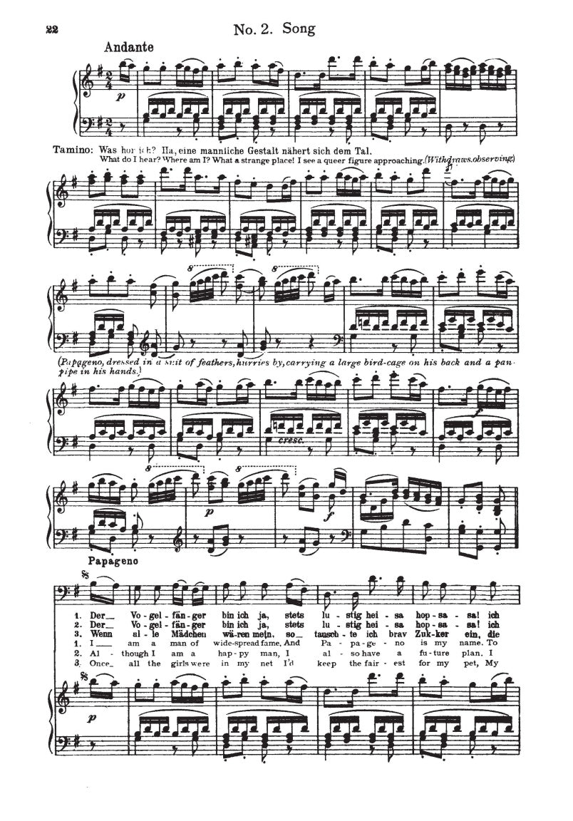 The Magic Flute (Die Zauberflöte) - sample page 4