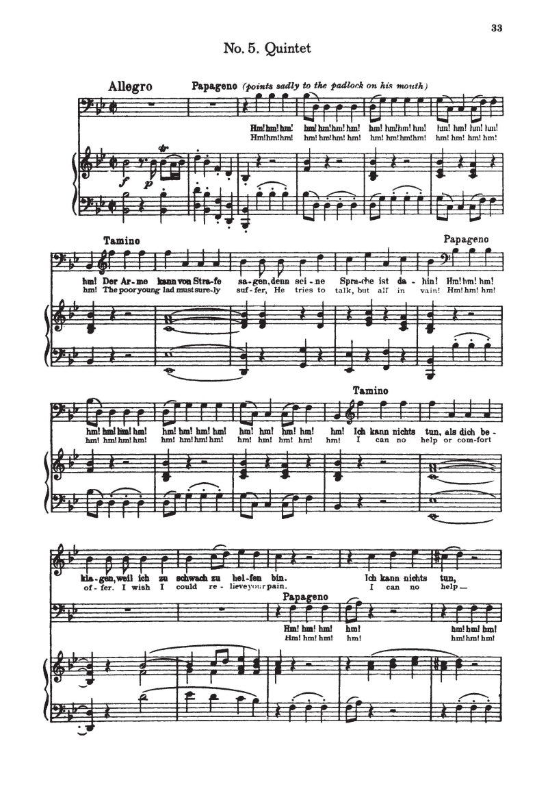 The Magic Flute (Die Zauberflöte) - sample page 5