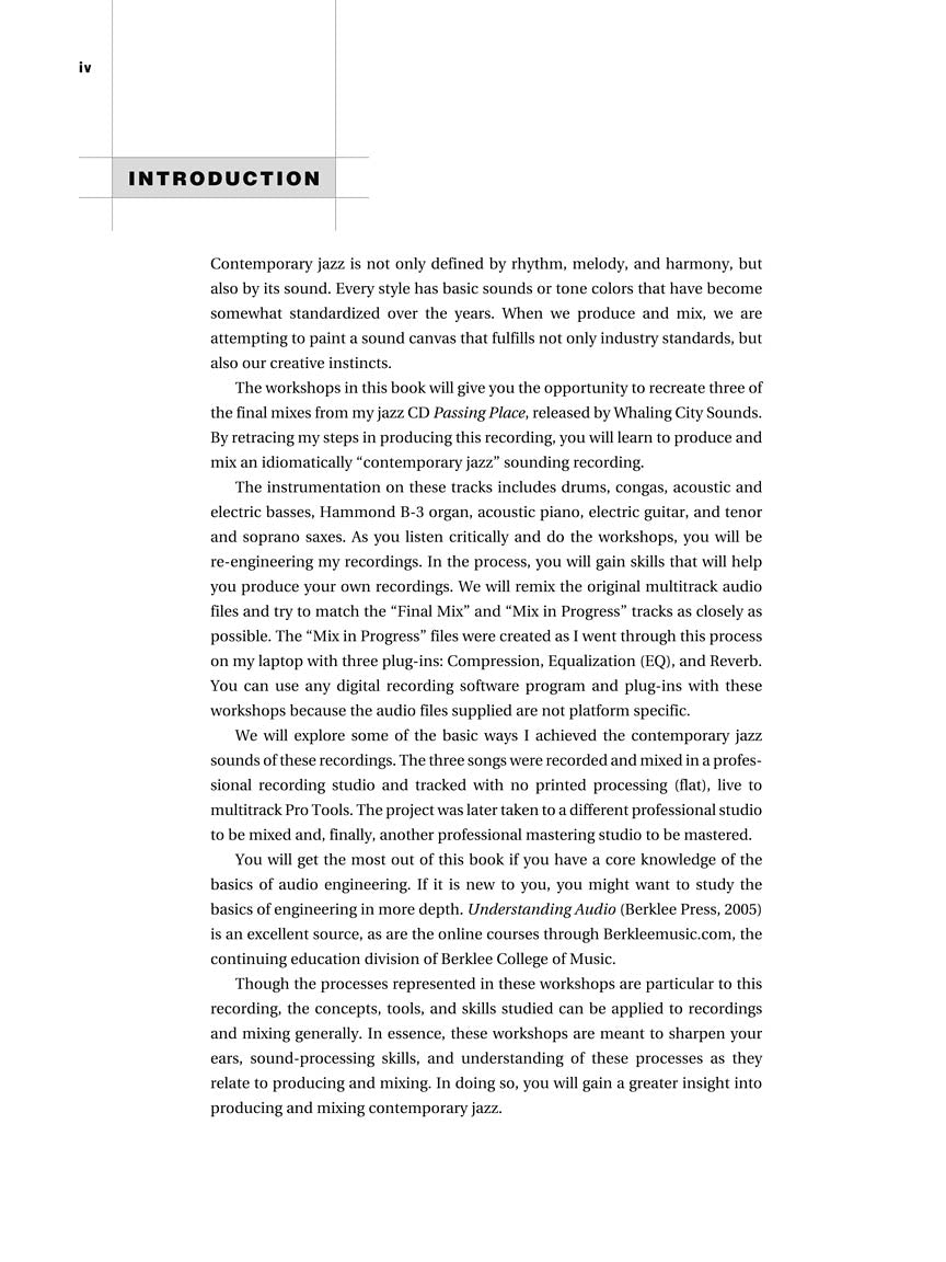 Producing & Mixing Contemporary Jazz - sample page 3