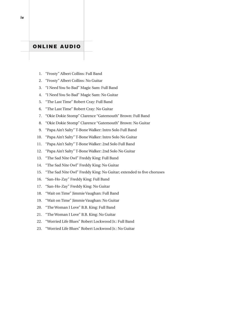 Berklee Blues Guitar Songbook - sample page 3