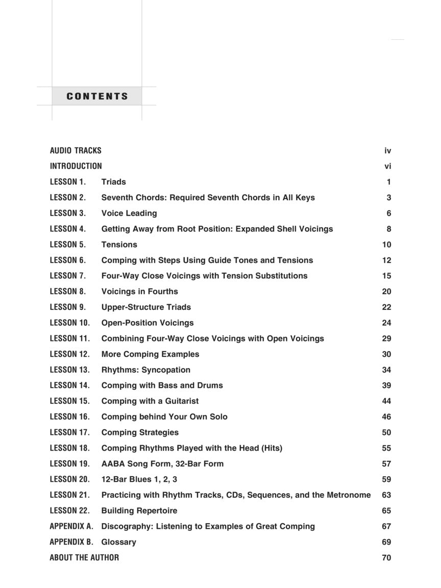 Jazz Piano Comping - sample page 2
