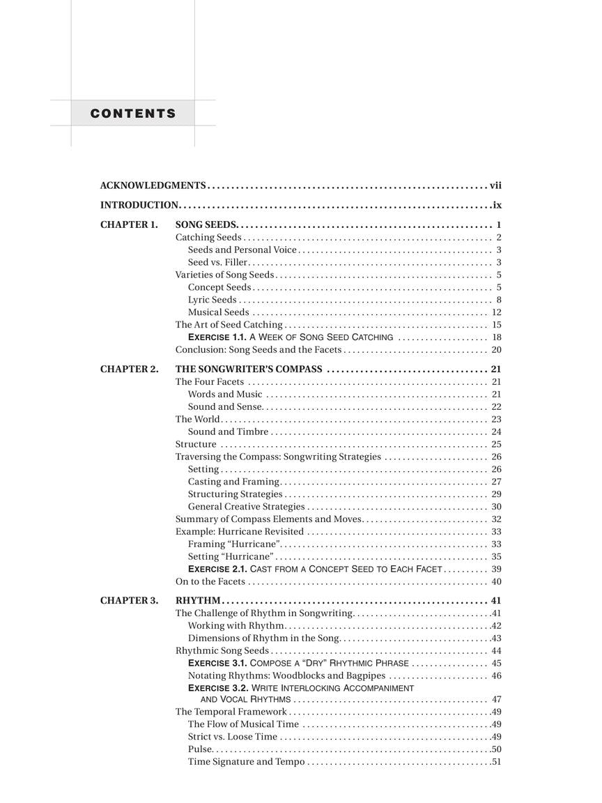 Songwriting Strategies - sample page 2