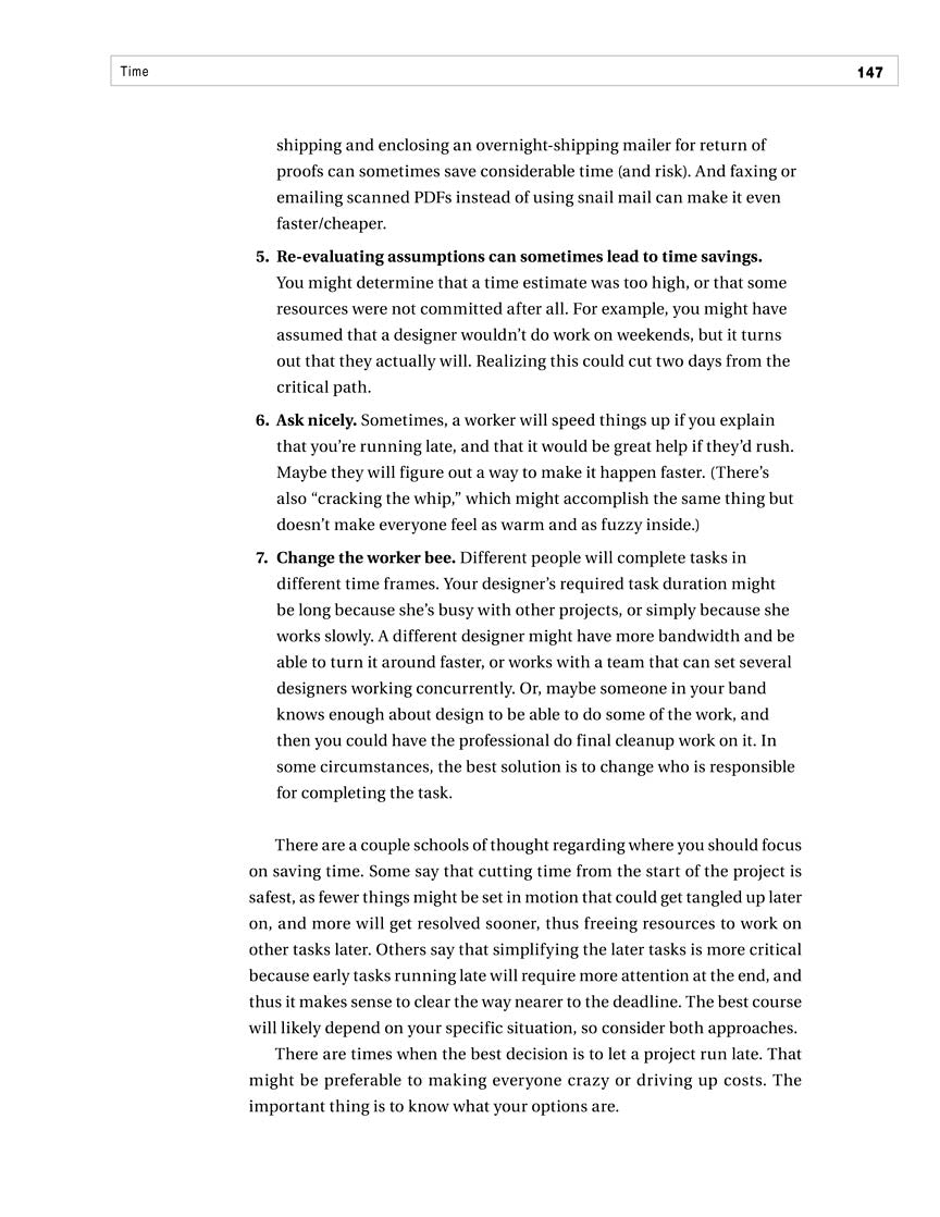 Project Management for Musicians - sample page 6