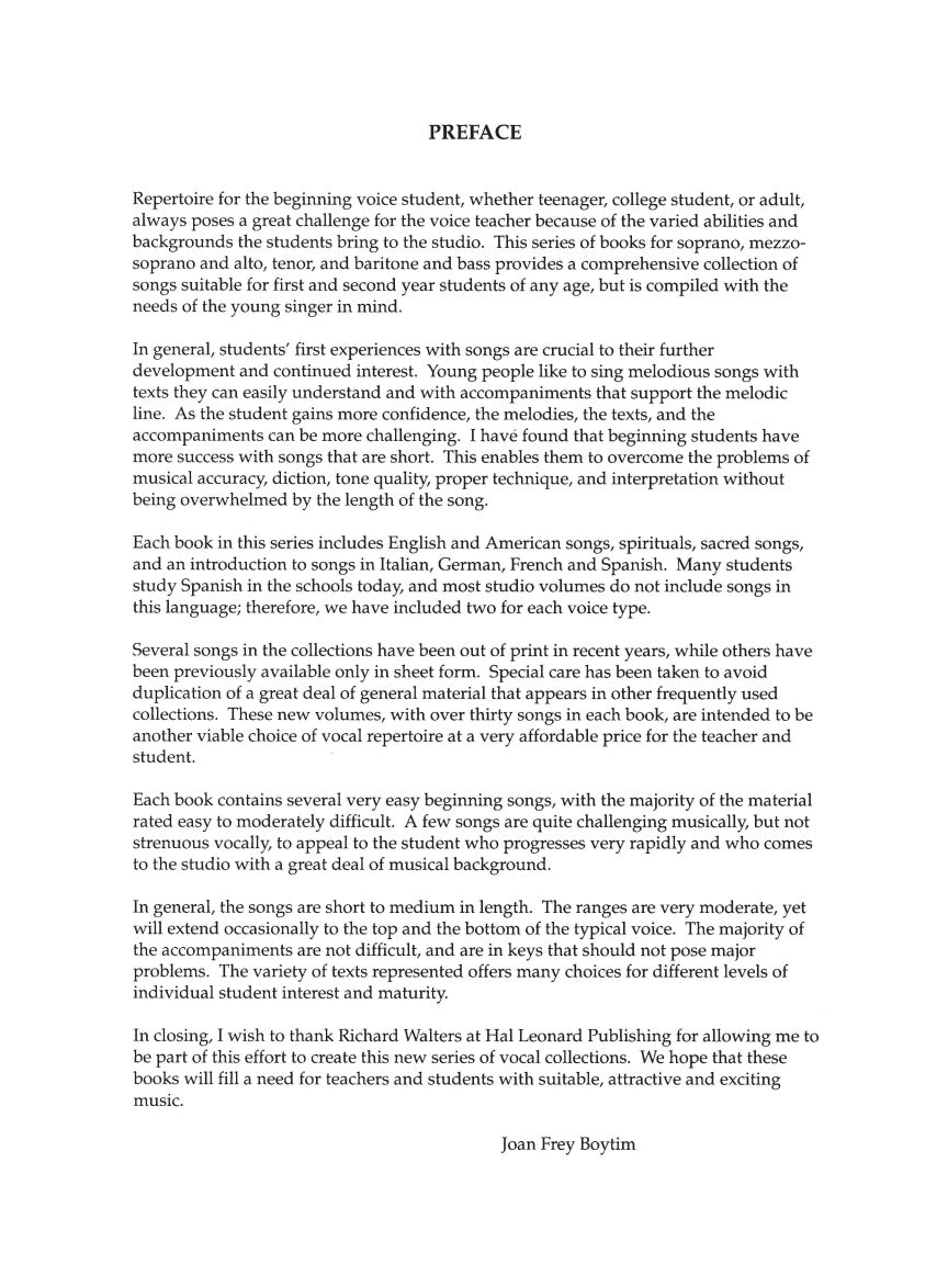 The First Book of Soprano Solos - sample page 2
