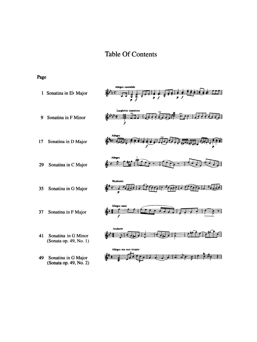 Sonatina Album - sample page 2