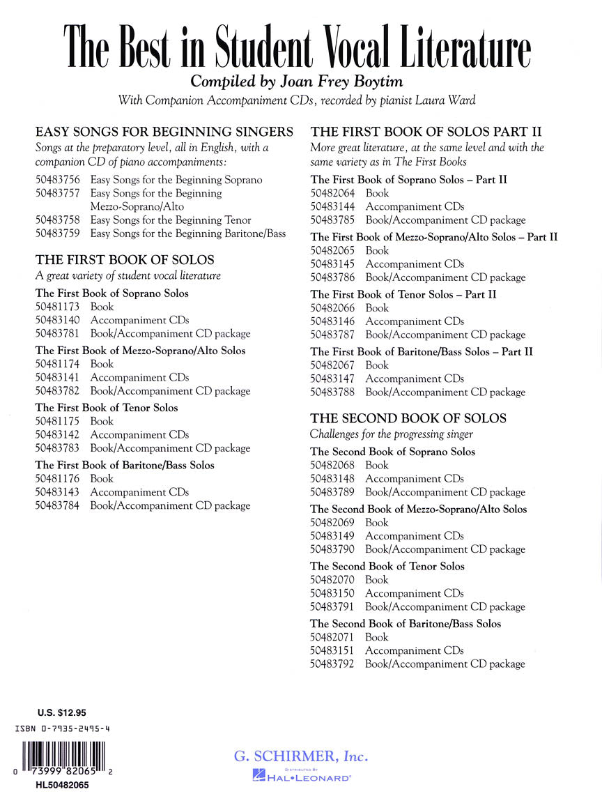 The First Book of Mezzo-Soprano/Alto Solos – Part II - sample page 1
