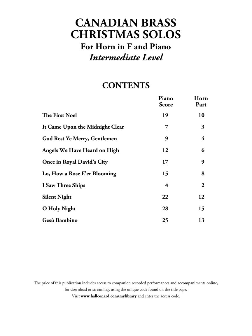 The Canadian Brass Christmas Solos - sample page 2
