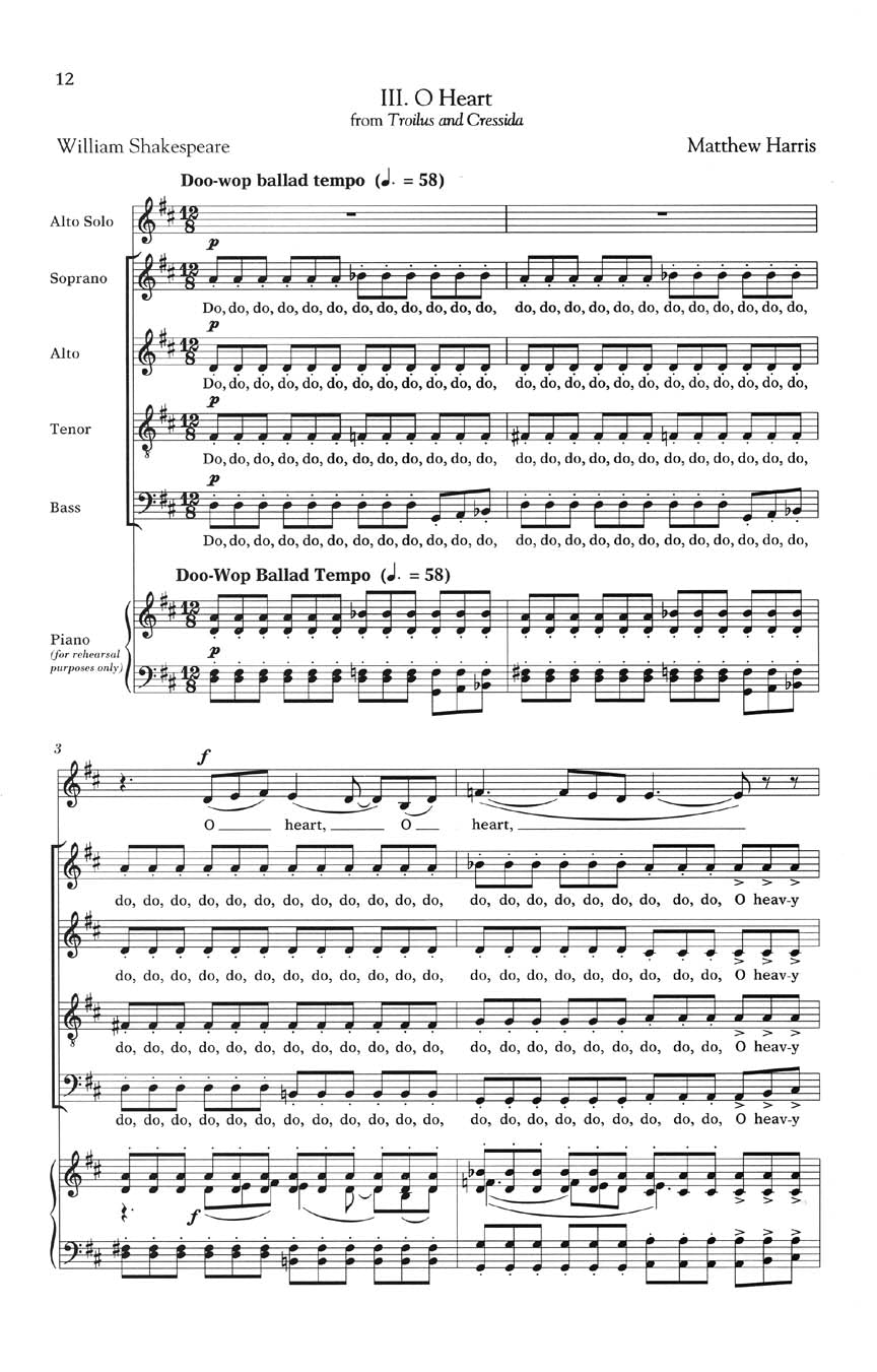 Shakespeare Songs, Book V - sample page 3