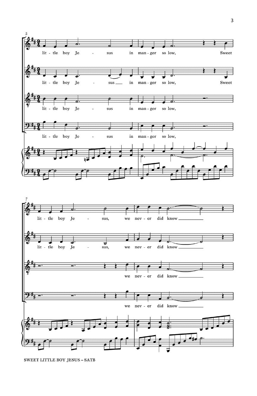 Sweet Little Boy Jesus - sample page 2