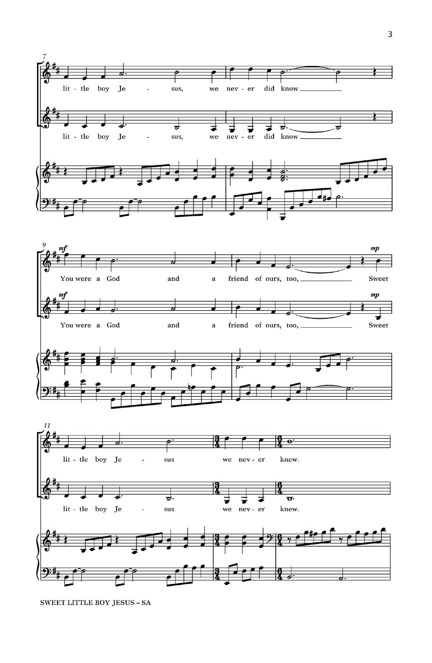 Sweet Little Boy Jesus - sample page 2