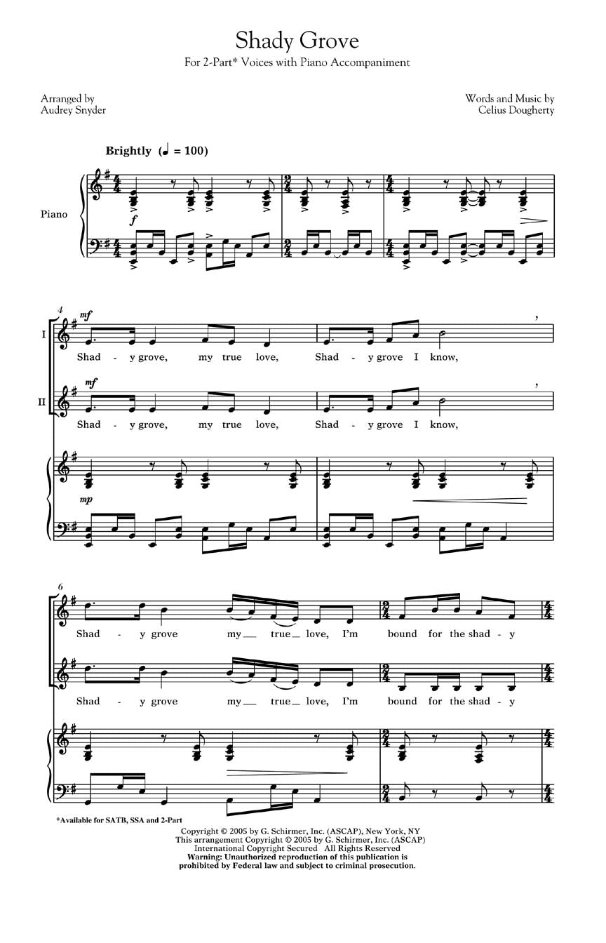 Shady Grove - sample page 1