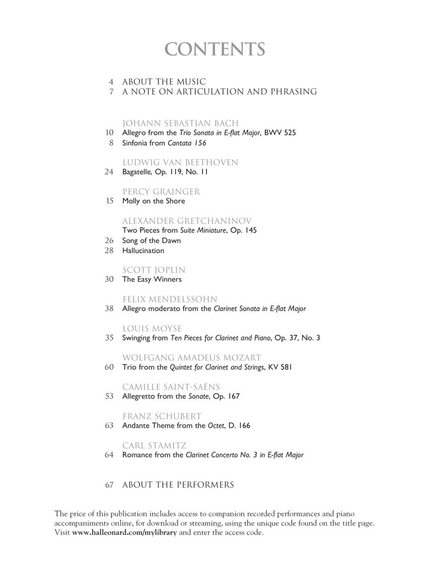 The Clarinet Collection - sample page 2