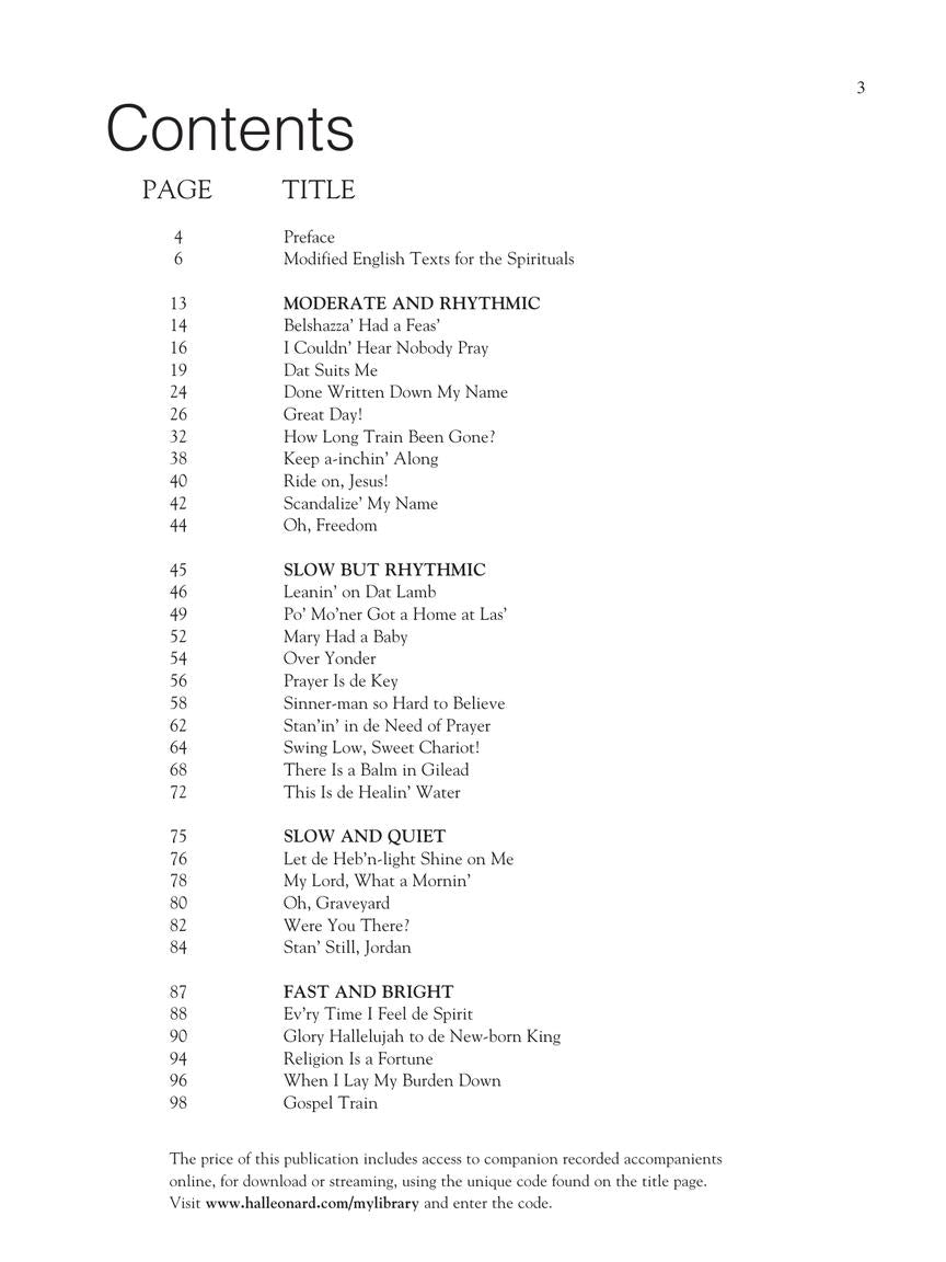 30 Spirituals - sample page 3