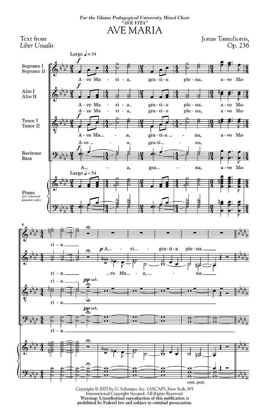Ave Maria - String Quartet - sample page 1