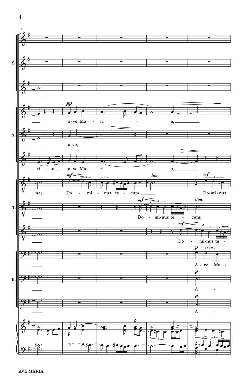 Ave Maria - String Quartet - sample page 2