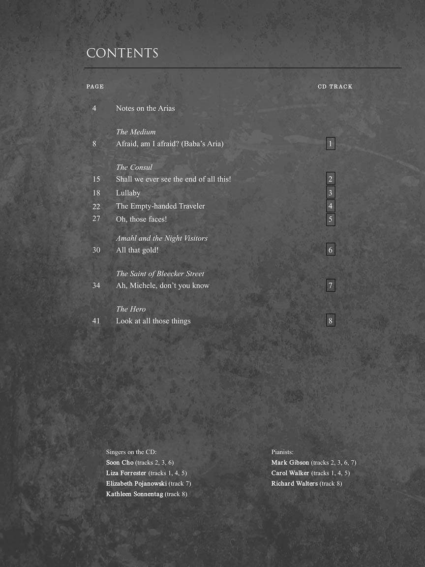 Menotti Arias for Mezzo-Soprano - sample page 2