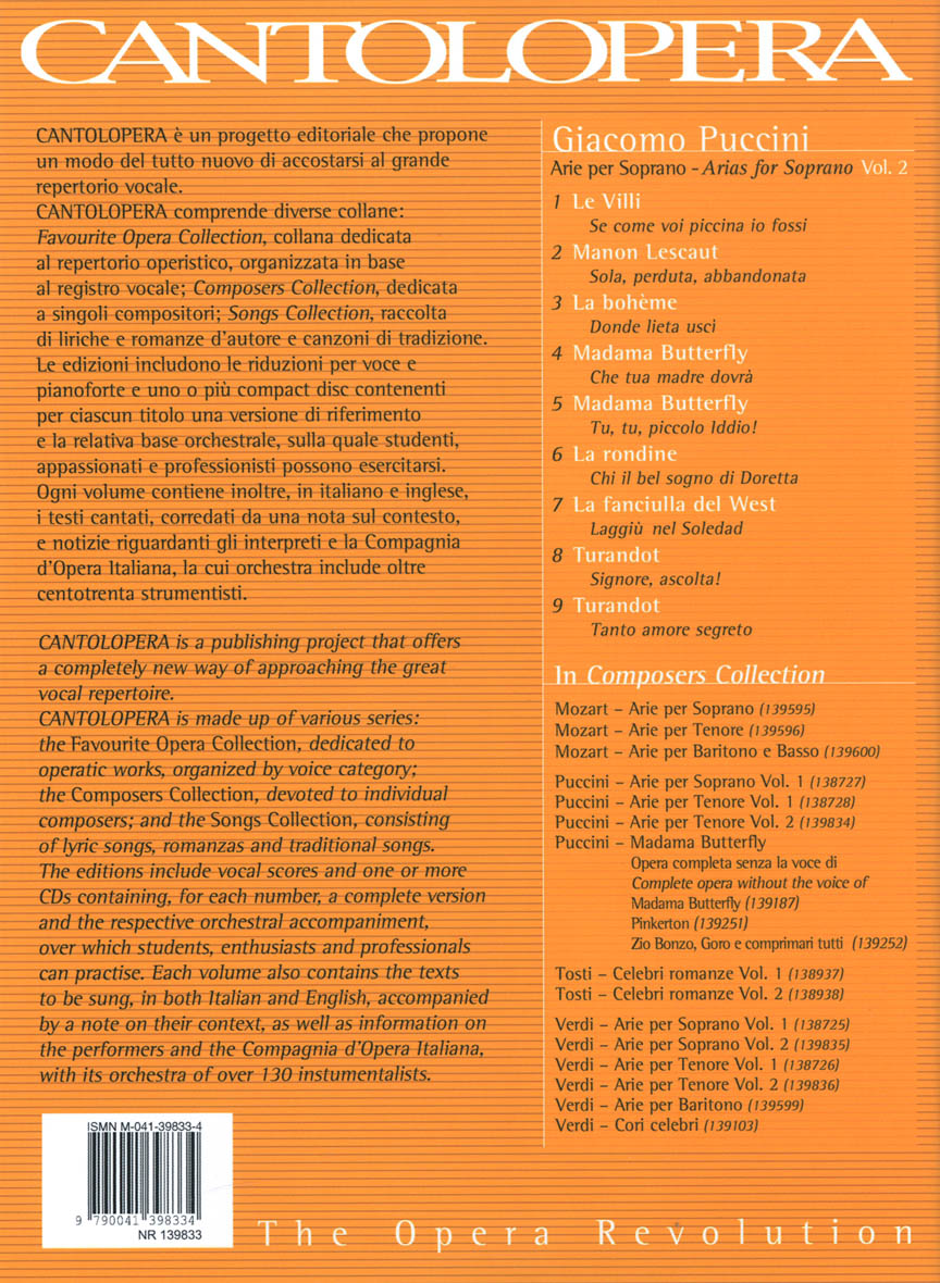 Cantolopera: Puccini Arias for Soprano Volume 2 - sample page 2