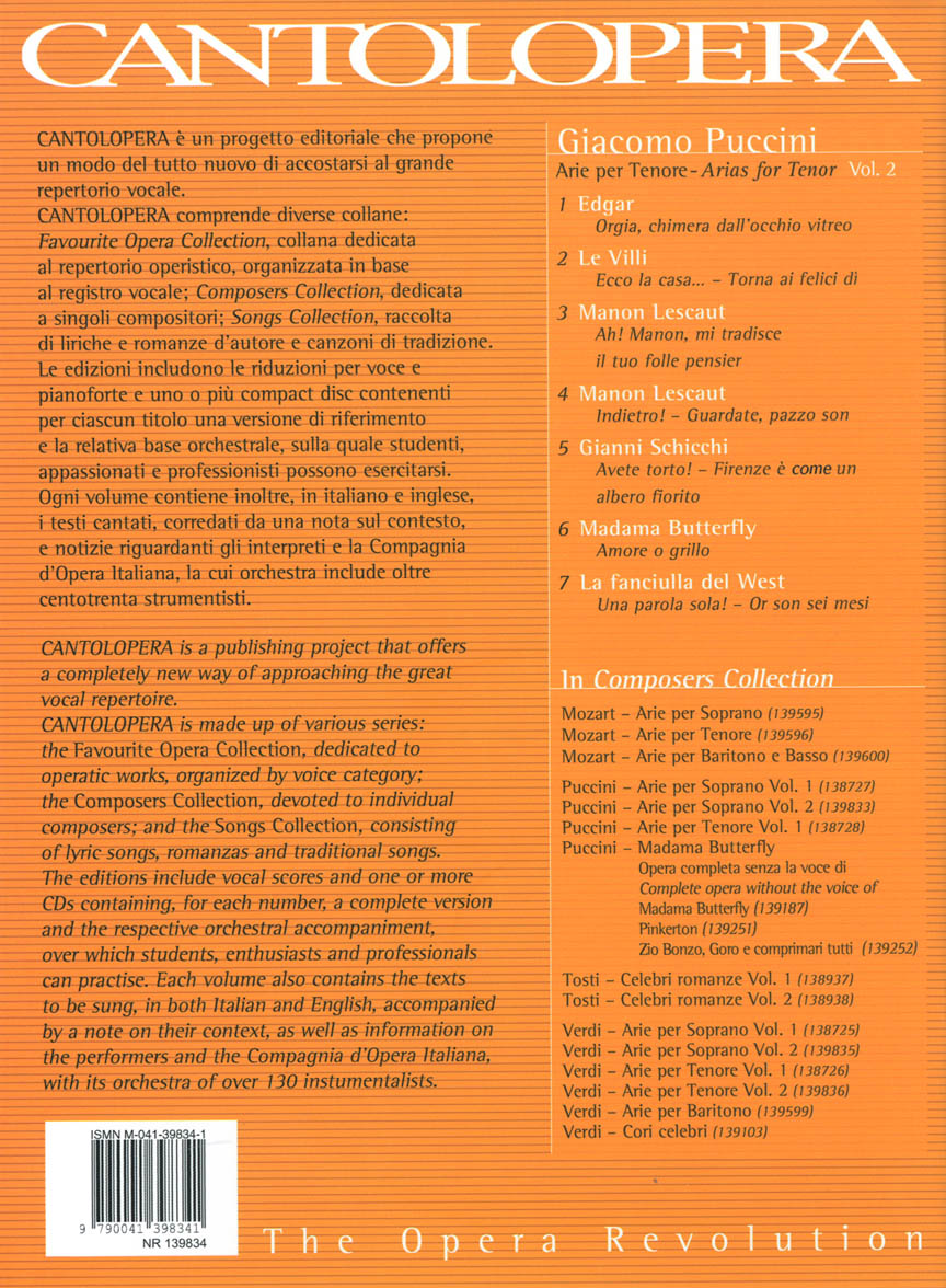 Cantolopera: Puccini Arias for Tenor Volume 2 - sample page 2