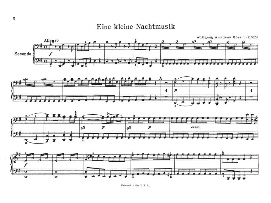 Mozart – Eine kleine Nachtmusik - sample page 3