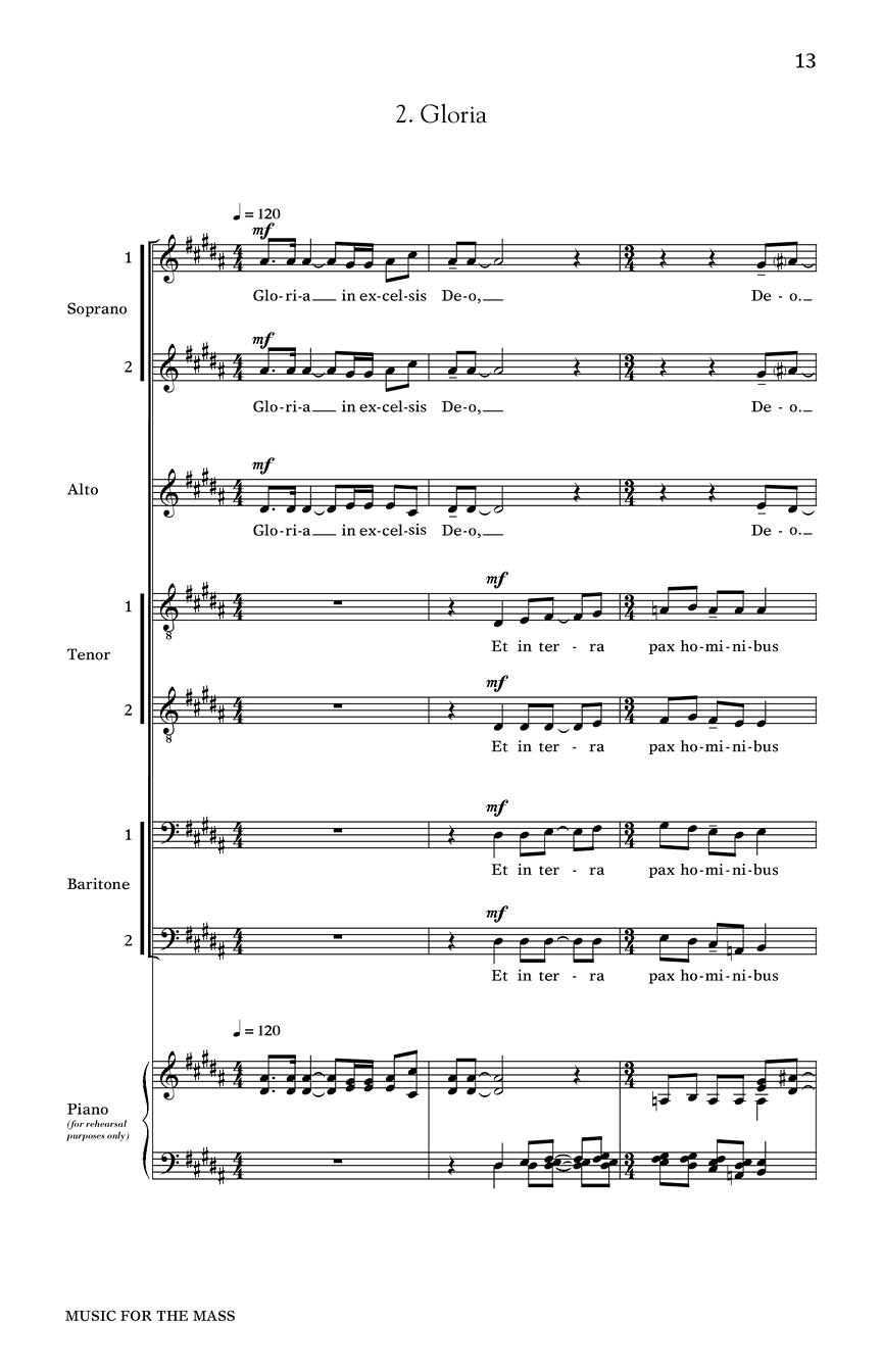 Music for the Mass - sample page 2